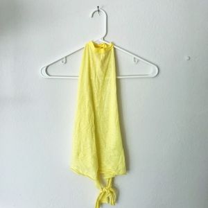 UO Yellow Halter Summer Top